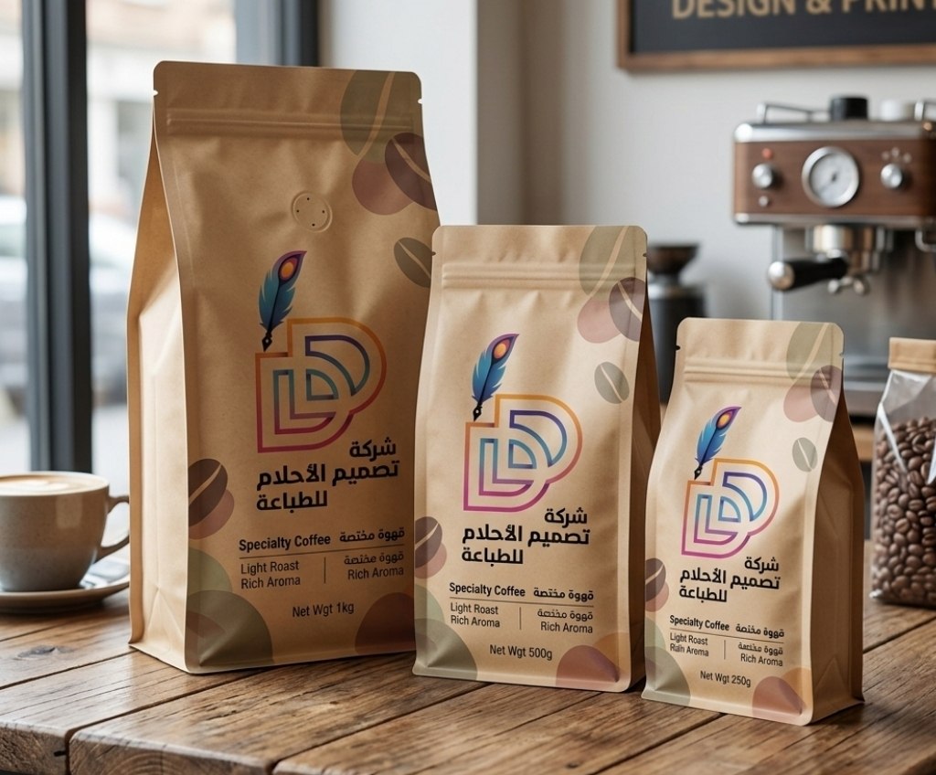 طباعة أكياس قهوة في الرياض السعودية